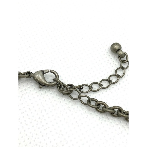 Necklace Southwest Bib Necklace Faux Turquoise Faux Coral Pewter Finish … - Picture 4 of 7